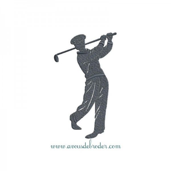 Golfeur - silhouette